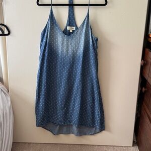 Cloth and stone chambray denim dress